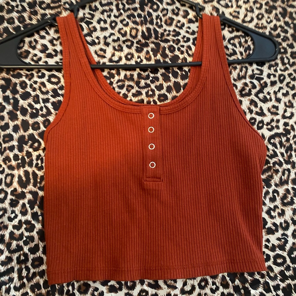 Rust color crop top